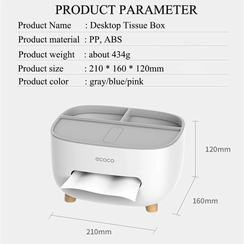 Medium Multifunctional Tissue Box – Storage Organizer & Tools Holder 4