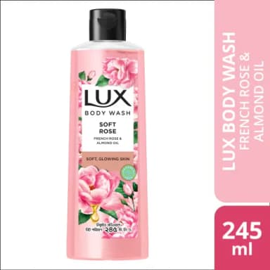 Lux Body Wash French Rose & Almond 245ml