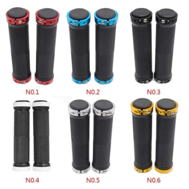 Bicycle Road Mountain Bike Handle Double Lock on Aluminium Alloy Bike Handlebar Hand Cover 1 Pair Handlebar Grips