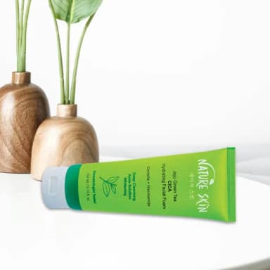 *🌿 Nature Skin Jeju Green Tea CICA Facial Foam*
*মেড ইন কোরিয়া 🇰🇷 | প্রাকৃতিক যত্নে গভীর ক্লিনজিং
