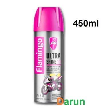 Flamingo Ultra Shine 11 Silicone Protector Car & Motorbike-450ml, Flamingo Ultra Shine Spray Polish,