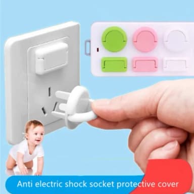 10pcs Baby Safety Electrical Socket Cover, Multiplug Safety Guard, Electric Socket Plug Protector