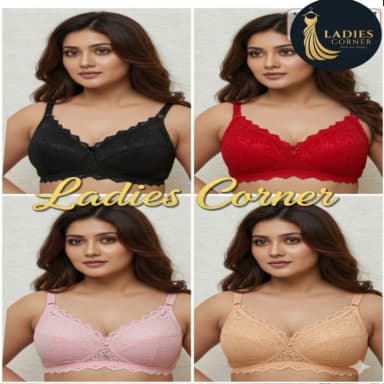 4 Piece Comfortable Net Bra Soft Net Bra for Women